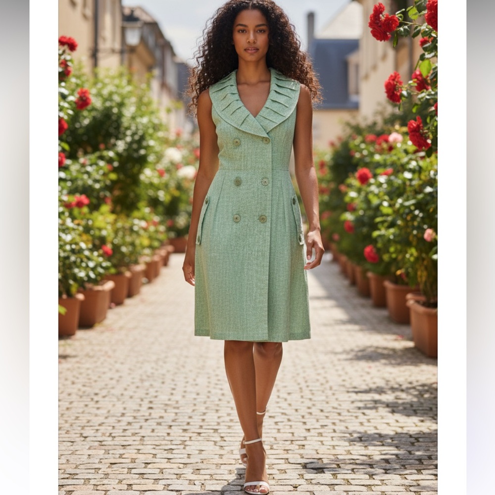 Leshop brand adorable Green Sleeveless Dress, this is sooo cute!